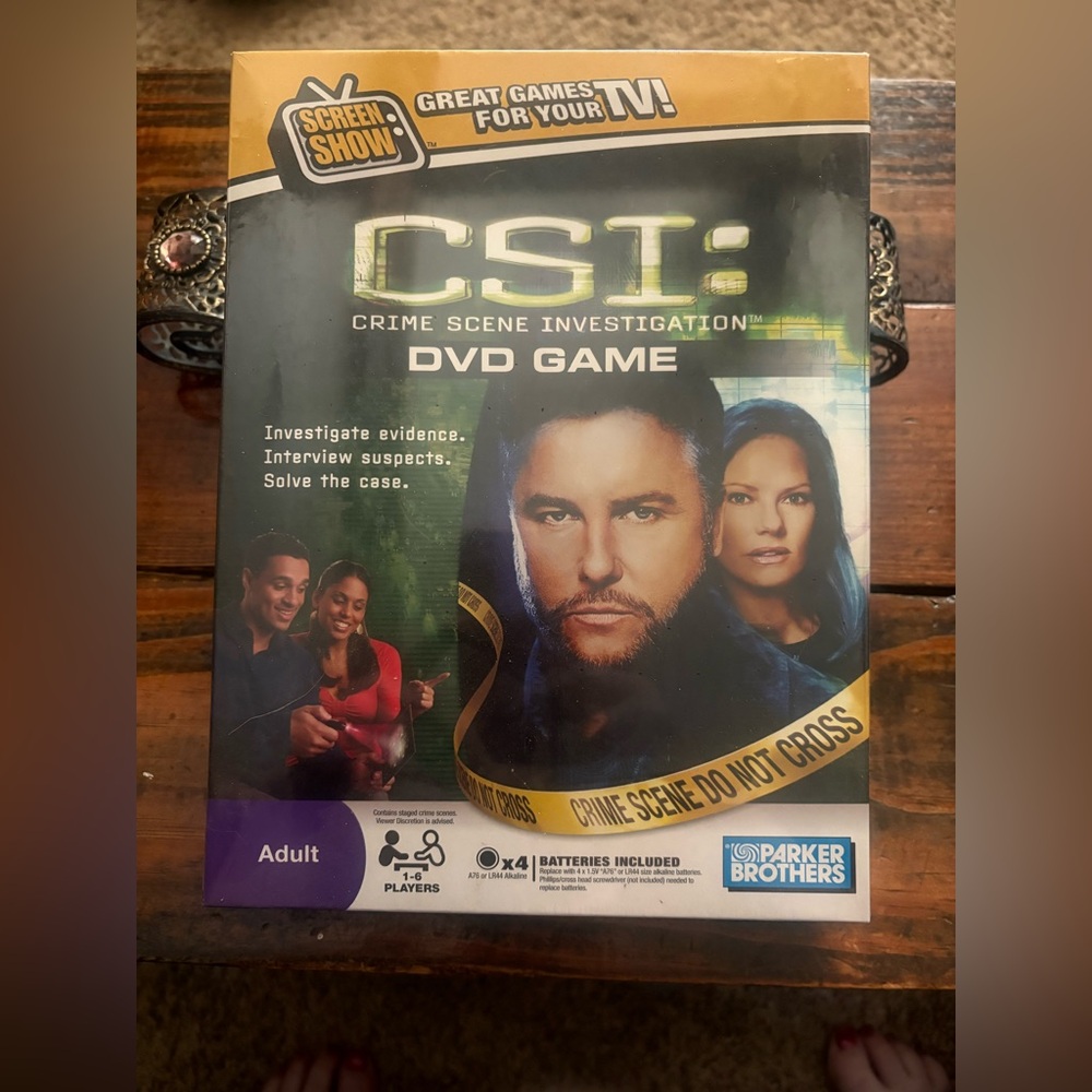 CSI: Crime Scene Investigation DVD Game by - Black and Yellow